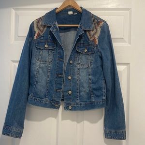 Embroidered jean jacket
